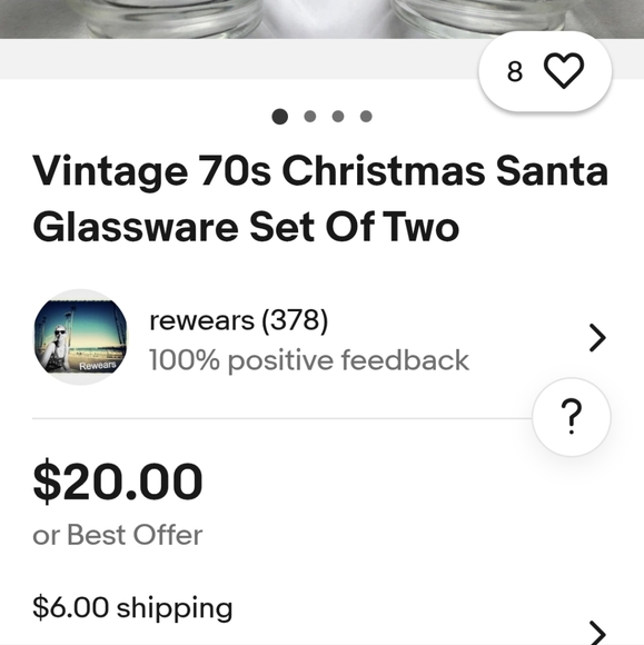 Set of 2 Santa drinking glasses - Picture 8 of 8